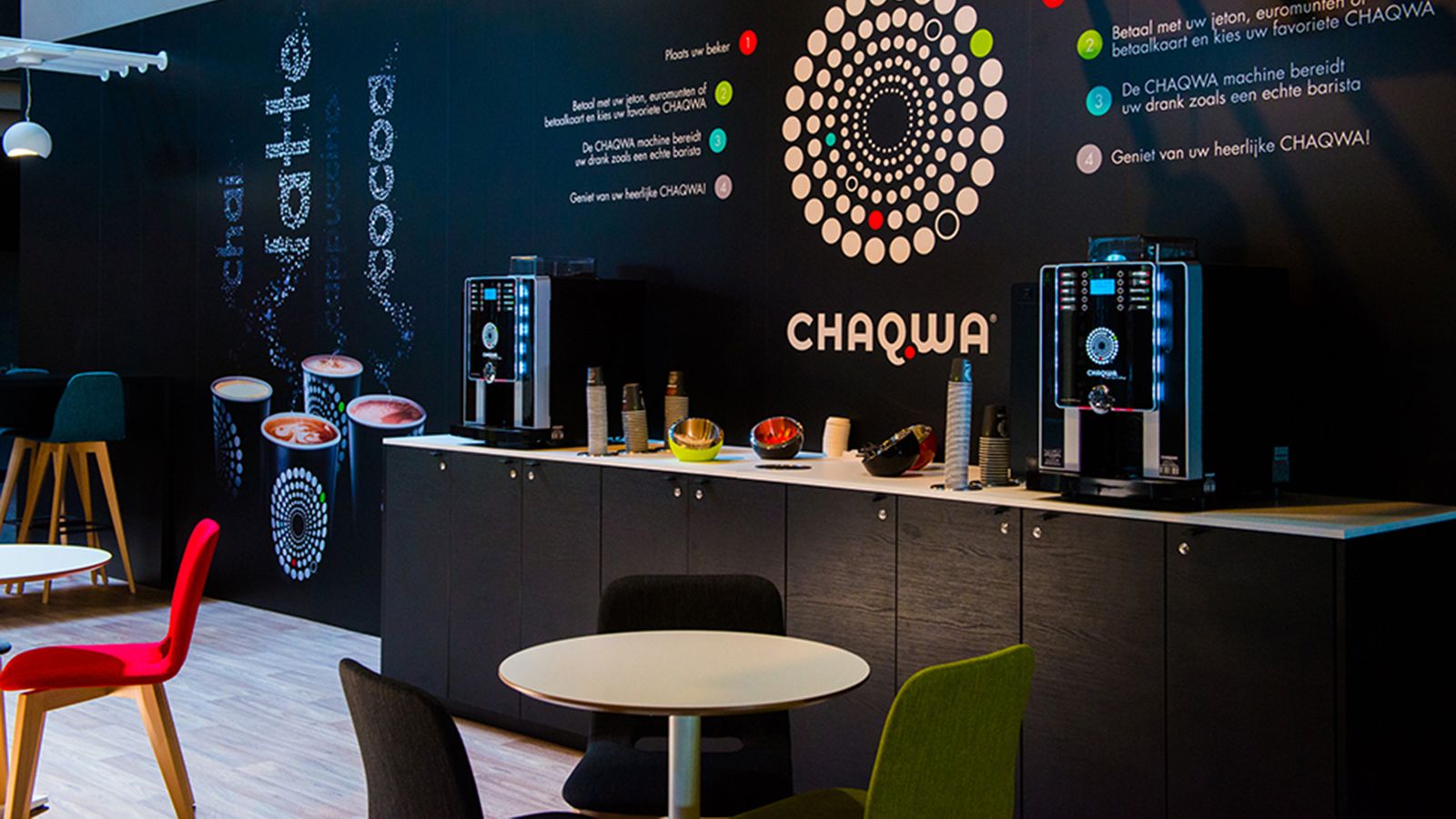 Furnishing Chaqwa coffee corner Mobitec Passion for creation