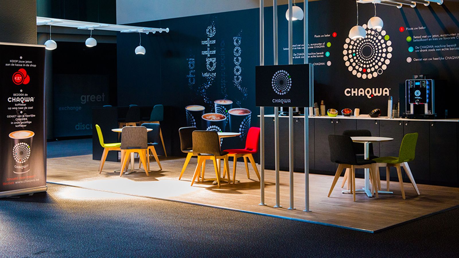 Furnishing Chaqwa coffee corner Mobitec Passion for creation