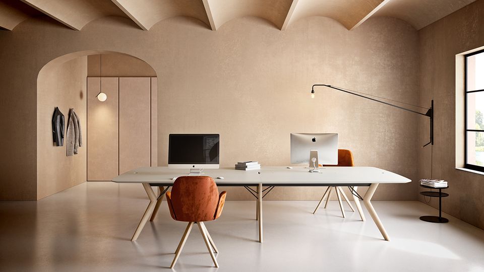 TRAVA tables: eat, work, meet | Mobitec
